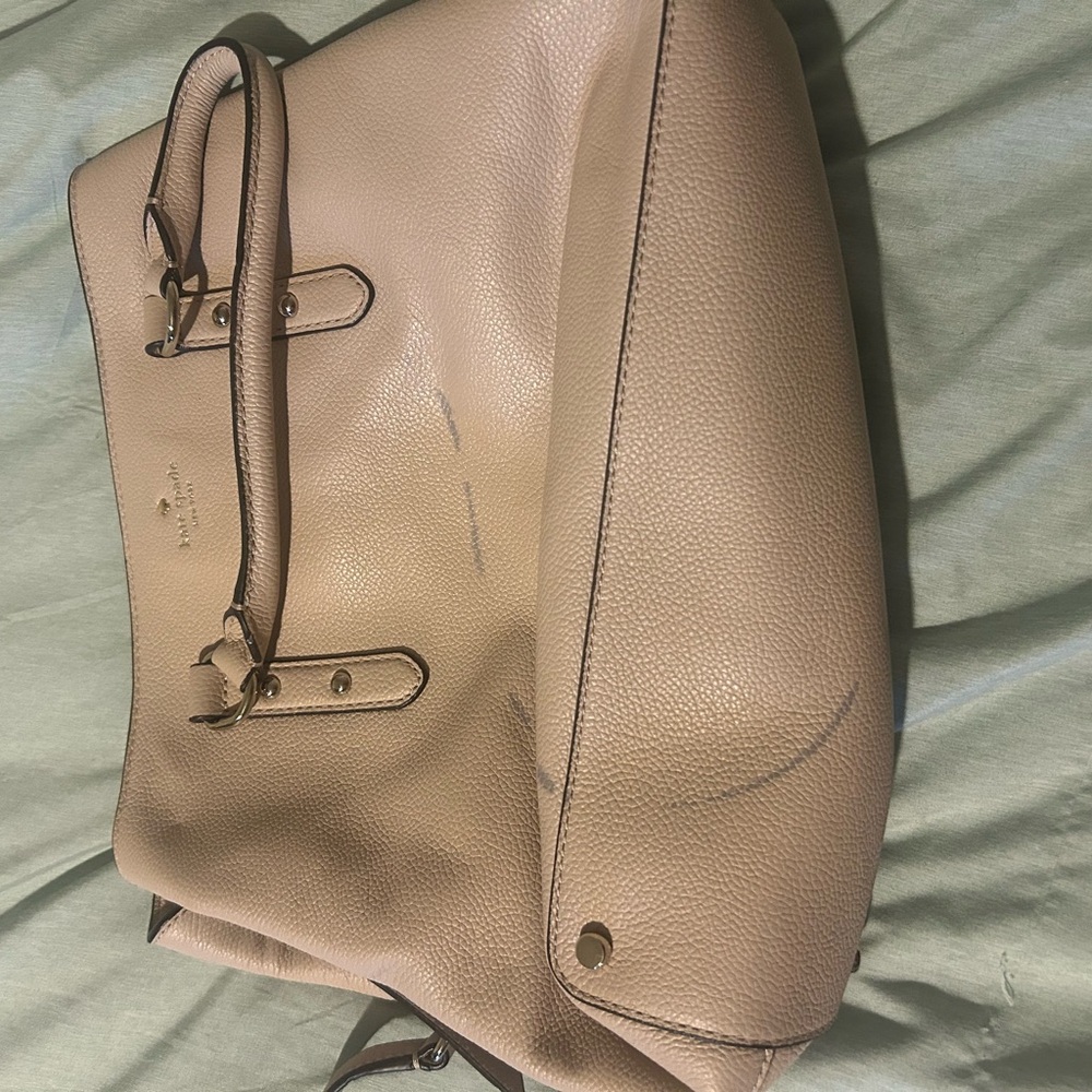 Kate Spade Beige Leather Tote